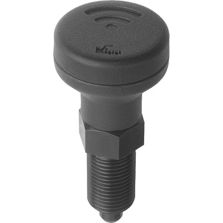 Kipp Indexing Plunger W Sensor, Size:4, M20X1, 5, D=12, Form:A Wo Locking Slot Wo Locknu, Steel Hardened, K1495.1412